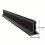 Adhesive silicone flexible shower threshold strip for bathroom doors, Black 1M 2