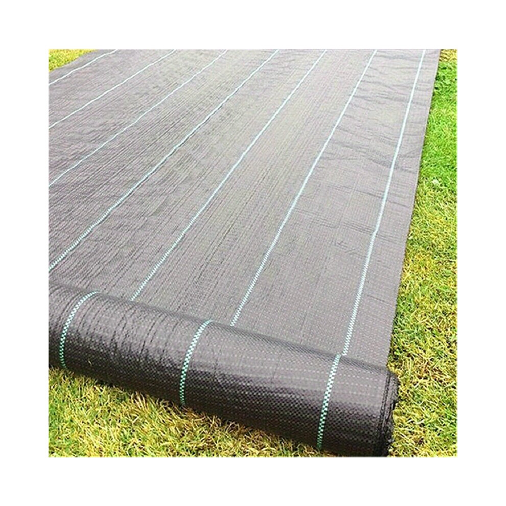 1 pièce. Barrière anti-mauvaises herbes en tissu de jardin noir.