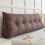 Almohada universal de cuña triangular con respaldo grande, color café 1