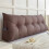 Almohada universal de cuña triangular con respaldo grande, color café 2