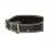 Professional leather powerlifting belt with non-slip coating., Black 2