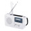 Rádio de emergência, 1000 mAh, branco 2