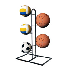 5-laags balhouder/standaard, zwart, Zwarte 5-laags basketbalstandaard