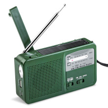 Rádio de emergência, 1000 mAh, verde