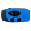 Rádio de emergência com manivela, 2000 mAh, azul 1