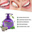(Purple) Baking Soda Toothpaste Stain Removal Teeth Cleaning Brightening Pump Toothpaste Cleaning Teeth 4