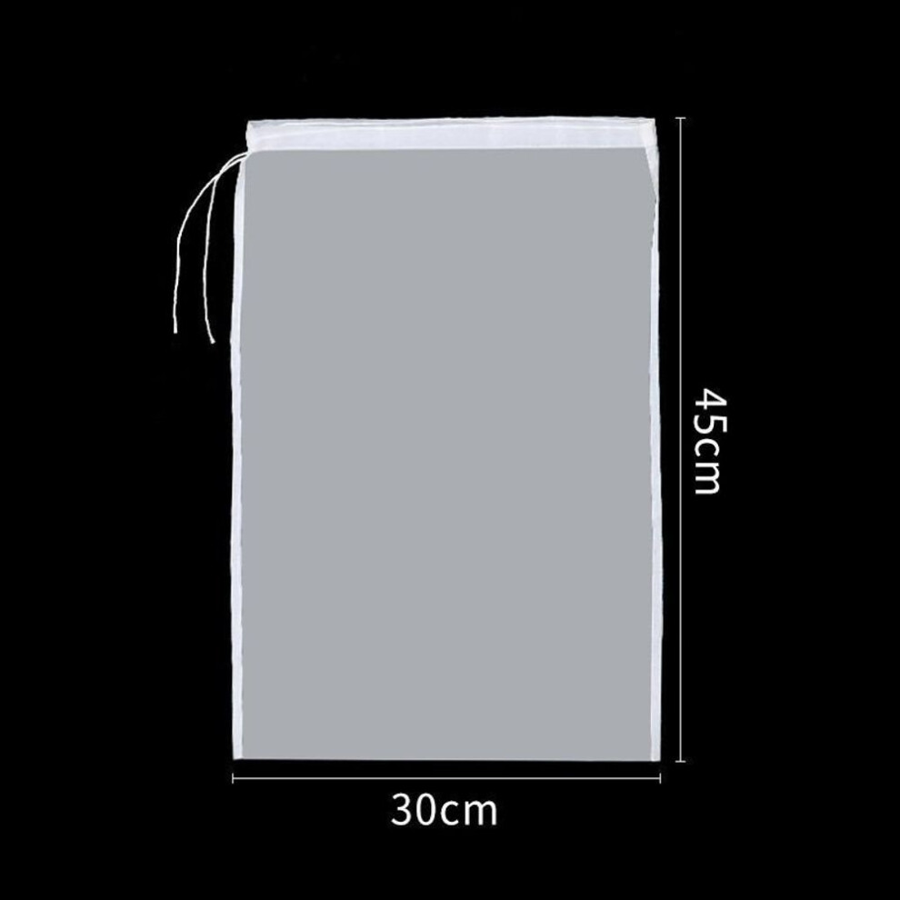 (as the picture, 30*45cm) Colander Reusable Yogurt Tea Cheese Brew Food Fabric Home Nylon Soy Milk Wine Nut Cloth Brewing Mesh Filter Bag Water Strainer