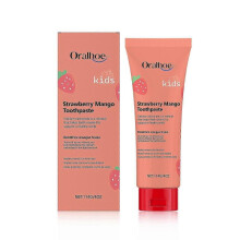 Strawberry-flavored children's toothpaste, tooth cleaning, anti-causing, mild detergent removal, fresh teeth protection, fruity teeth cleaning