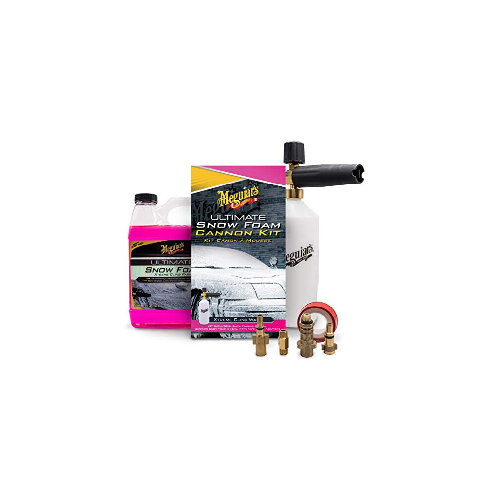 Meguiar's G194000EU Ultimate Car Snow Foam Cannon Lance Kit Kärcher compatible Nilfisk compatible Bosch compatible