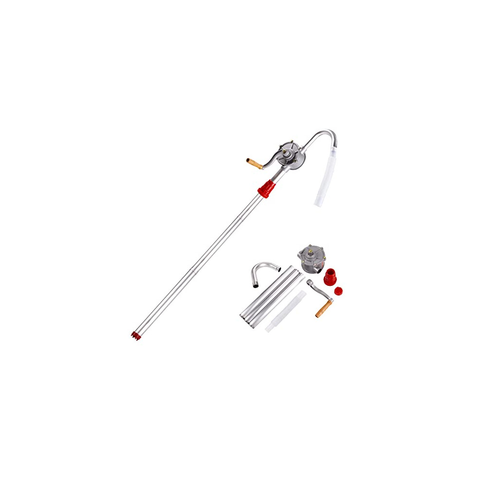 Oil Barrel Pumpaluminum Alloy Rotary Hand Crank Oil Barrel Drum Pump For Petrol Diesel Fuel Garage Hand Drum Barrel Pump Tool 9339272261712