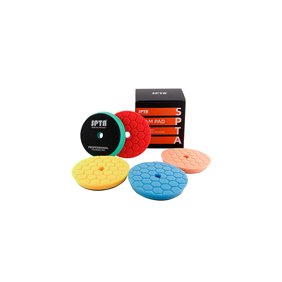 Hex-Logic Buffing Polishing Pads, 6.5Inch 150Mm Face Foam Polishing Pads Buffing Pad Kit For 5.5Inch 125Mm Ro/Da Car Polisher Auto Motor Boat 6975172292819