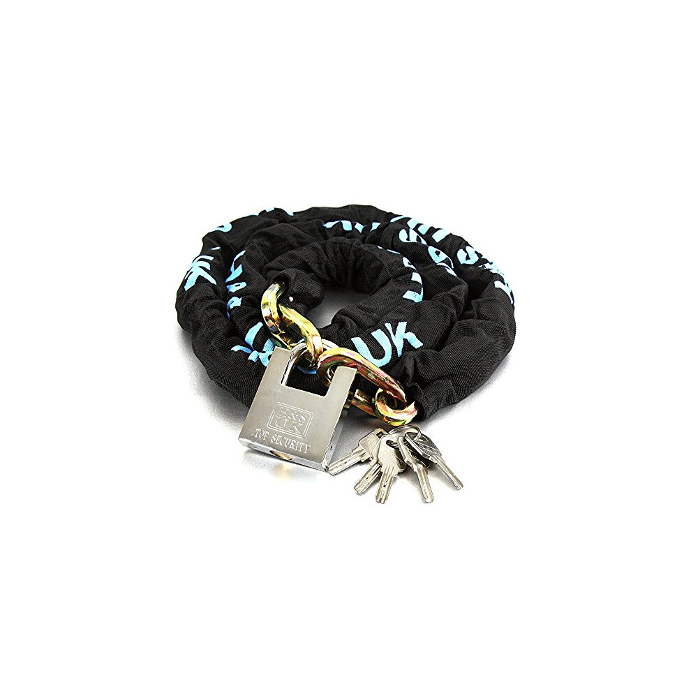 H&S 10Mm X 2M Heavy Duty Motorcycle Motorbike Bike Bicycle Cycle Chain Lock Padlock (10Mm Dia X 2000Mm Length) 799475467264