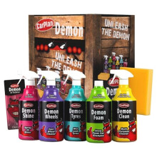 CarPlan Demon 7 Piece Car Care Gift Pack. Includes Demon Shine, Wheels, Foam, Tyres & More
