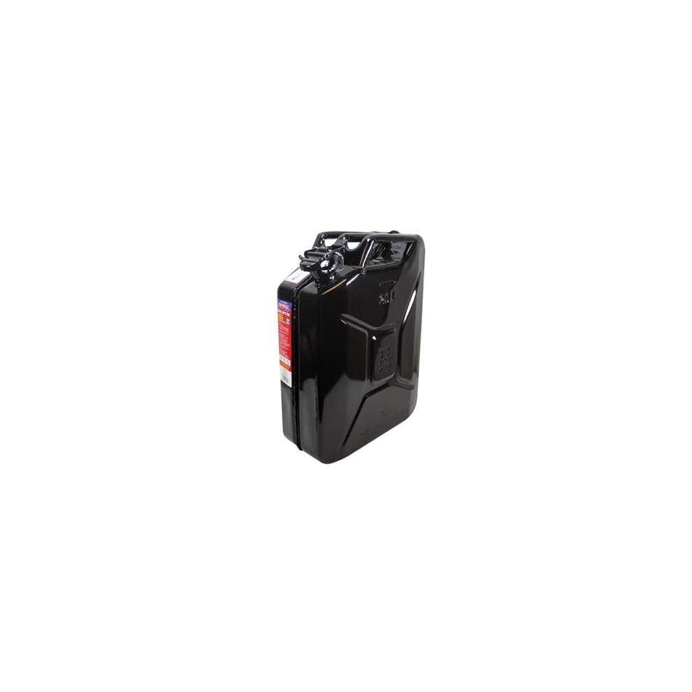 Faithfull FAIAUJERR20B Black Steel Jerry Can 20 litre |   Black