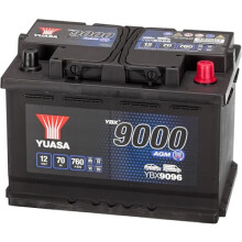 Yuasa AGM YBX9096 (096AGM) Stop Start Plus Battery - 12v 70Ah 760 CCA