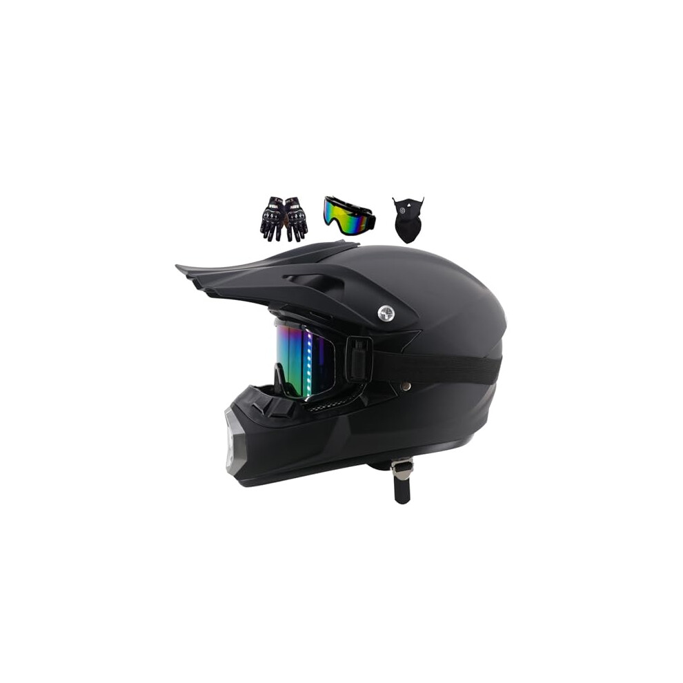 Youth Motocross Offroad Street Dirt Bike Helmet, Adult Full Face Motorcycle ATV Helmets MTB BMX MX Street Bike Helmet, Motorbike Downhill Off Road Cr