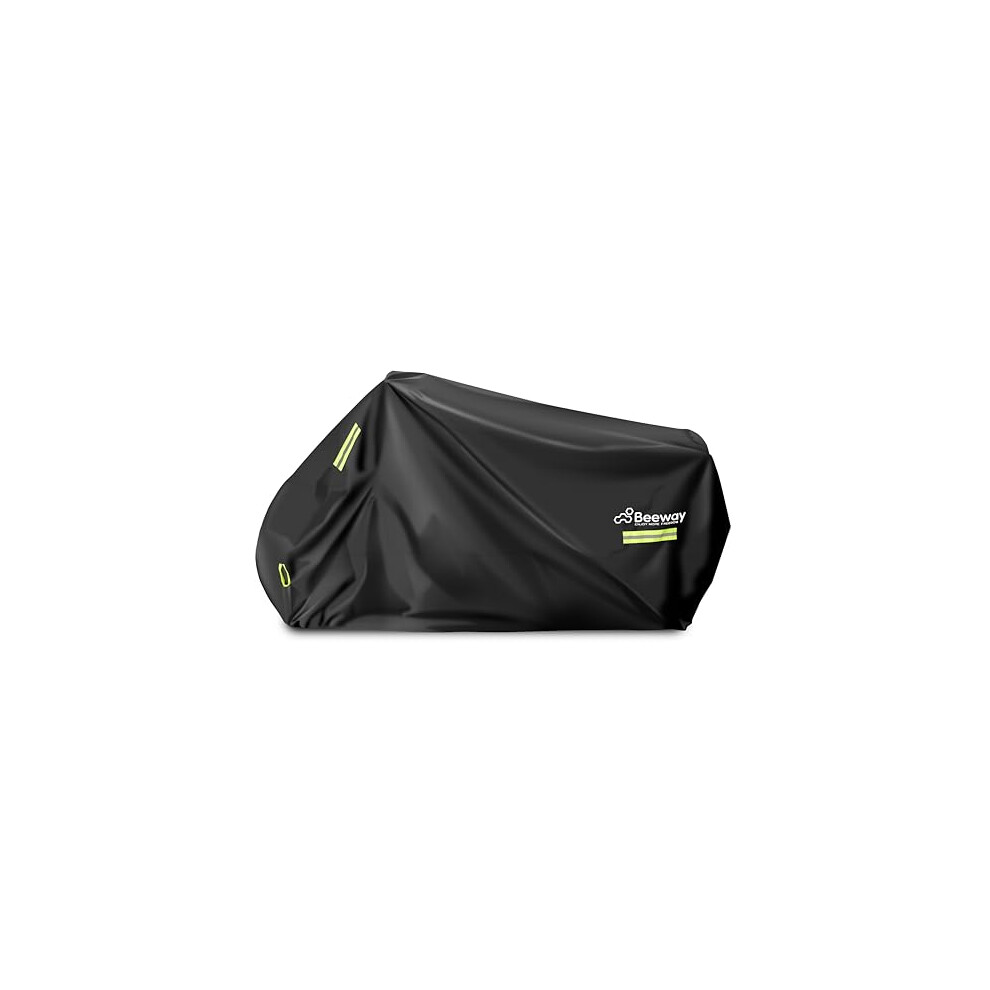 BEEWAY Motorbike Cover, Waterproof Motorcycle Cover Outdoor Indoor for Moped Scooter Motocross - Heavy Duty 420D Oxford Sun Rain UV Dust Protective C-image-OPC-PHCHFJ9-NEW