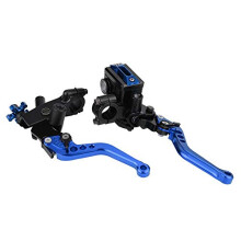 for Motorcycle Levers Blue-Motorbike Brake Lever Blue Motorbike Brake Master Cylinder Levers Blue 1 Pair 7/8"(22Mm) Universal Motorcycle Brake Clutch