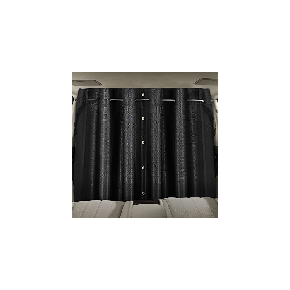 Zatooto Car Divider Privacy Curtains, Removable Camper Van Curtains For Travel Camping Sleeping, Oxford Fabric Car Blackout Window Covers Sun Shades 4214802210376