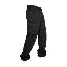 Rider Protec Men's Motorcycle Jeans Aramid Protective Linning Motorbike Cargo Pants Riding Pants with Removable Armour Biker Trousers for Men Black