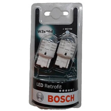 Bosch -W21W (- 582) LED Retrofit Car Light Bulbs - 12 V 2,5 W W3x16d - 2 Bulbs