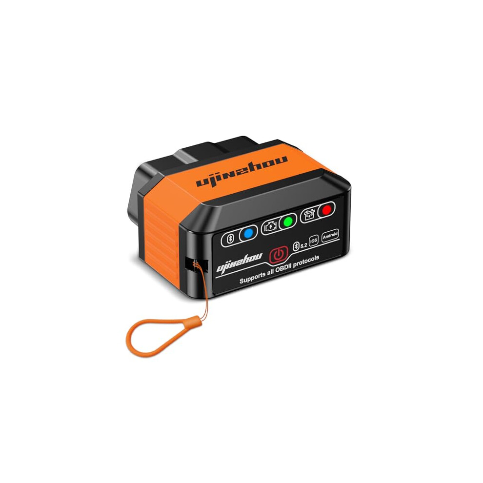 Obd2 Code Reader Obd Scanner: Wireless Bluetooth 5.2 Car Diagnostic Scanner Tool - Engine Fault Code Reader for iOS Android Windows - Car Code Reader