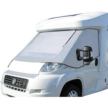 External Zip Turn Down Silver Thermal Screen Cover for Fiat Ducato Peugeot Boxer Citroen Relay X250/290 from 2006-2025 Campervan Motorhome Cab Insula
