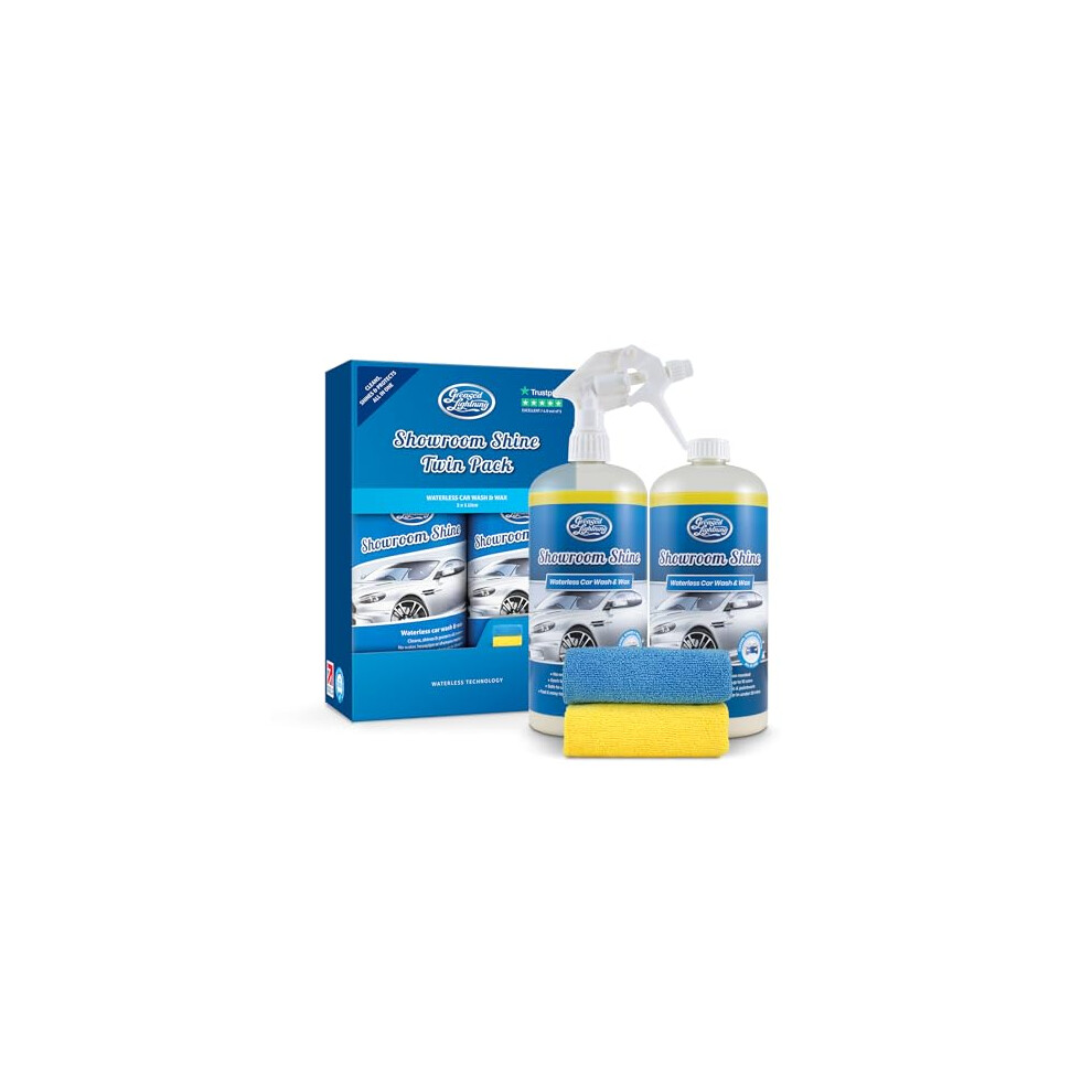 2 x Greased Lightning Car Van Caravan Showroom Shine Waterless Wash & Wax Bottle - Image 9