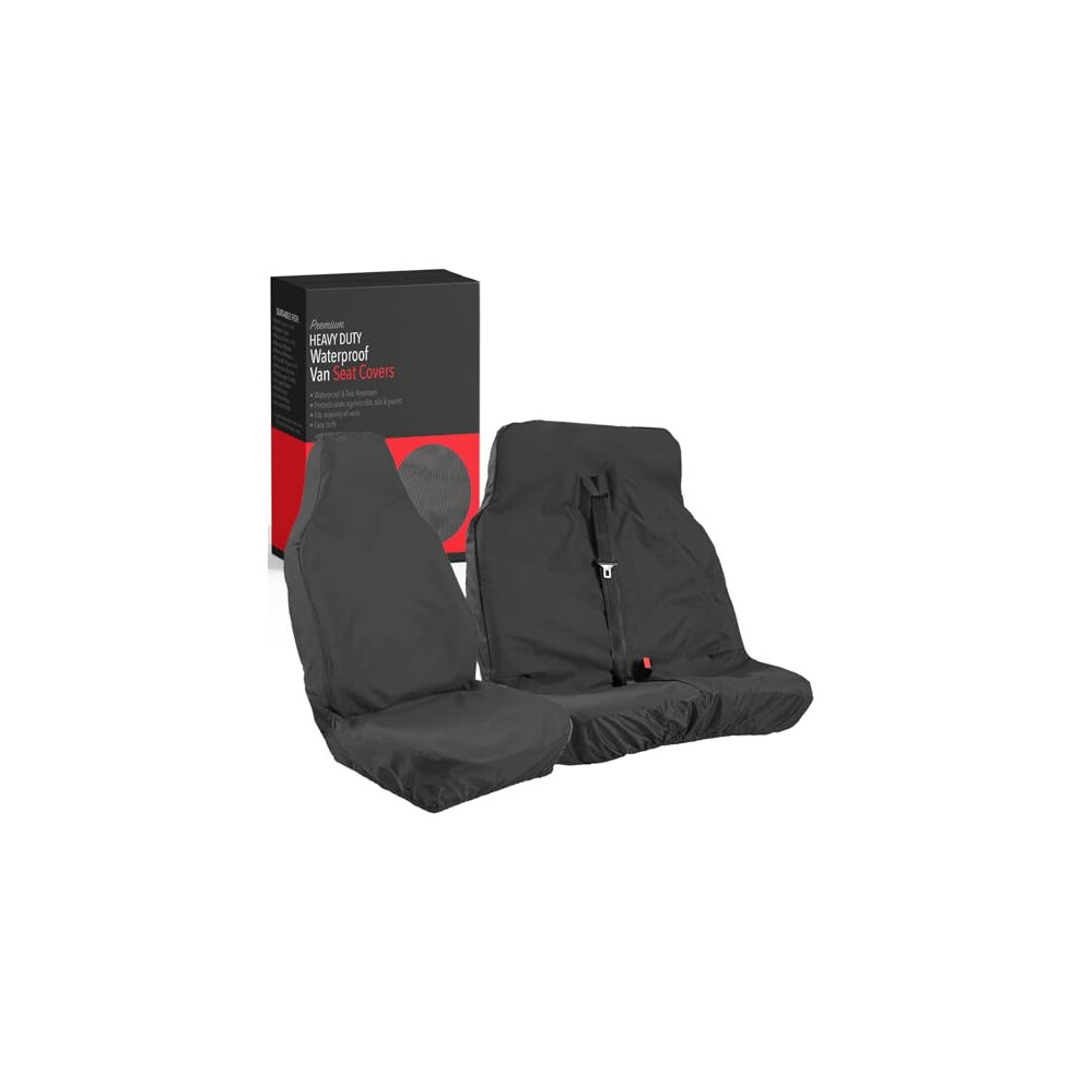 Xtremeauto Universal Extra Heavy Duty Van Seat Covers Set Black 5054225359097