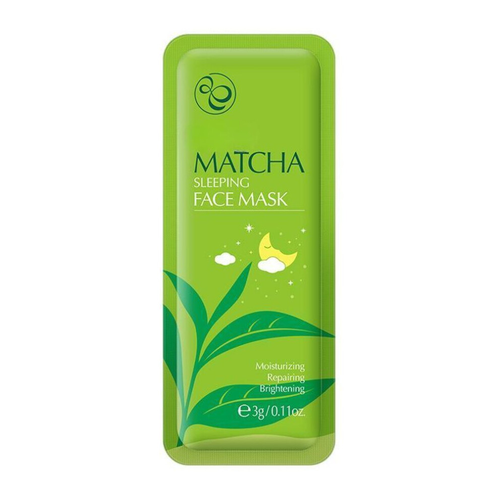 (green) Matcha Sleeping Mask Treatment Peeling Purifying Blackhead Removal Mask Acne Tea Tree Deep Cleansing Wrinkles No-rinse Moisturizing Skin Care Products