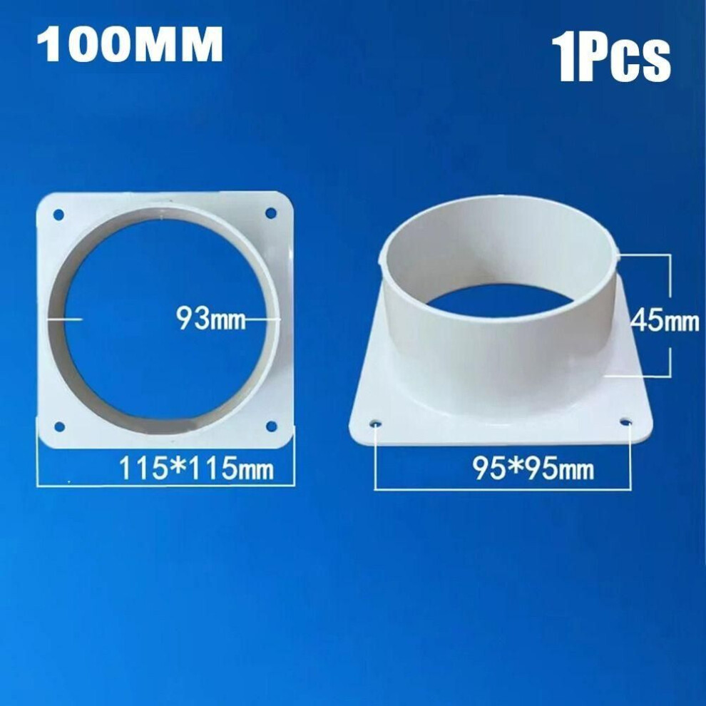 (100mm) 1pcs Straight Air Outlet Adapter Ducting Tools Ventilation Pipe New Air Vent Duct Connector