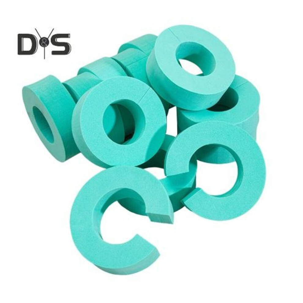 (cyan, L) 12pcs/set Sponge Fluffy Hair Roller C-shape No Heat Women Overnight Sleeping Hair Curler Lazy Girls Wet Dry Short Long Hair Curling Styling Tools