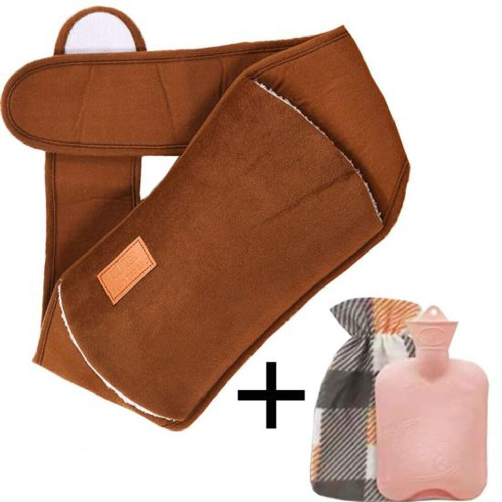 (as the picture, J) Cute Hot Water Bottle With Cover, 1/2l Large Hot Water Bottle Bag With Hand Pocket Warmer Soft Fleece Cover For Neck Shoulder And Period Pain Relief