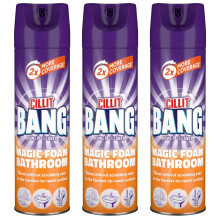 3 x Cillit Bang Active Foam Bathroom Surface Soapscum & Shower Cleaner 600ml