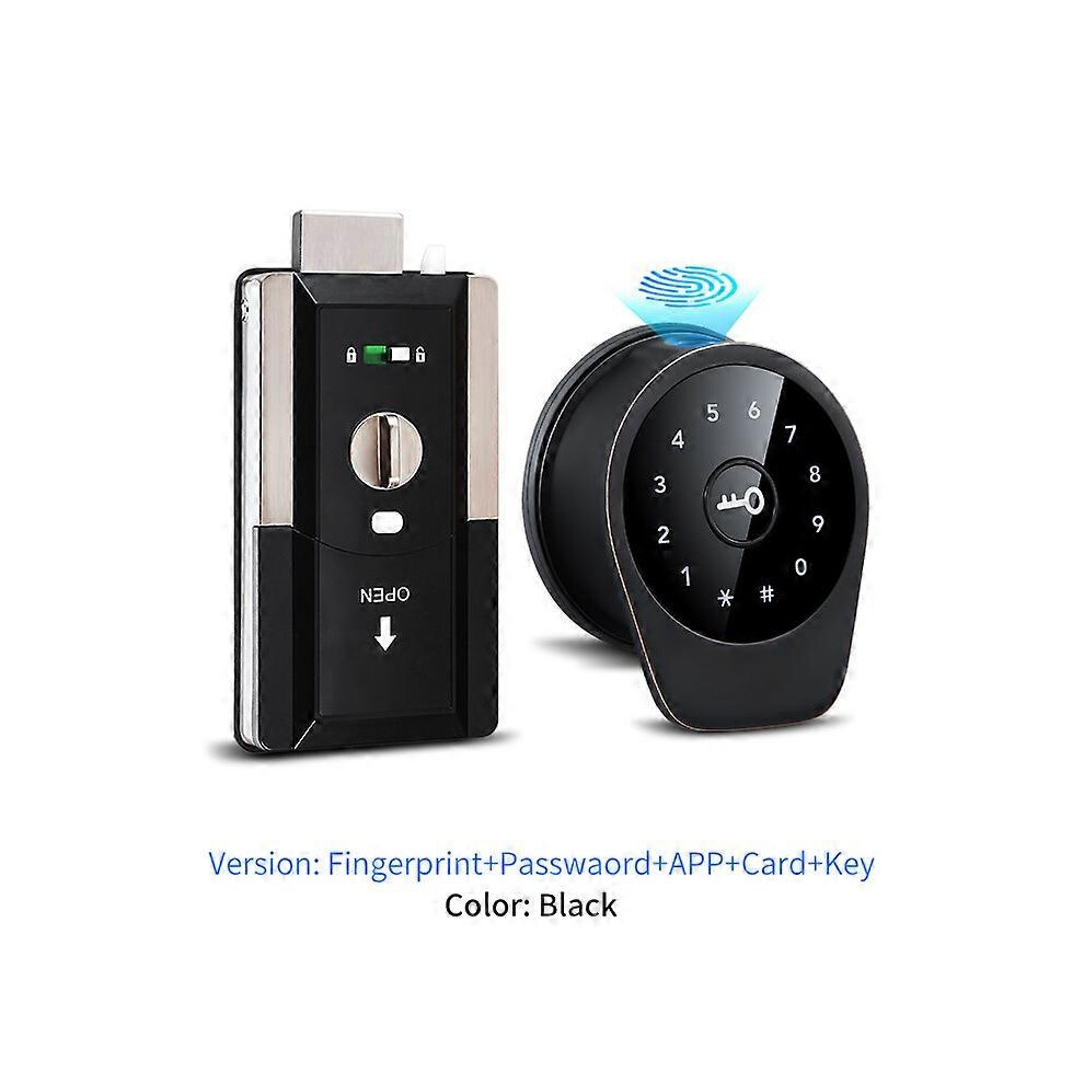 (Silver, One Size) Automatic Bluetooth Electronic Smart Door Lock Biometric Fingerprint Lock Code Rifd Keyless Door Lock With Ttlock 4909775827347