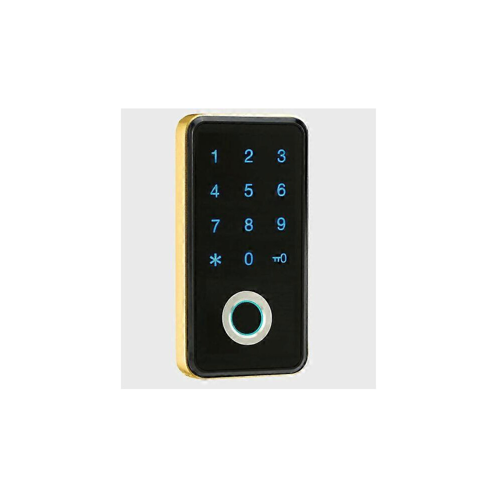 (Silver, One Size) Smart Cabinet Lock Zinc Alloy Electronic Password Fingerprint Locker Lock Touch Screen For Drawer Gym Saunna 4909775806120