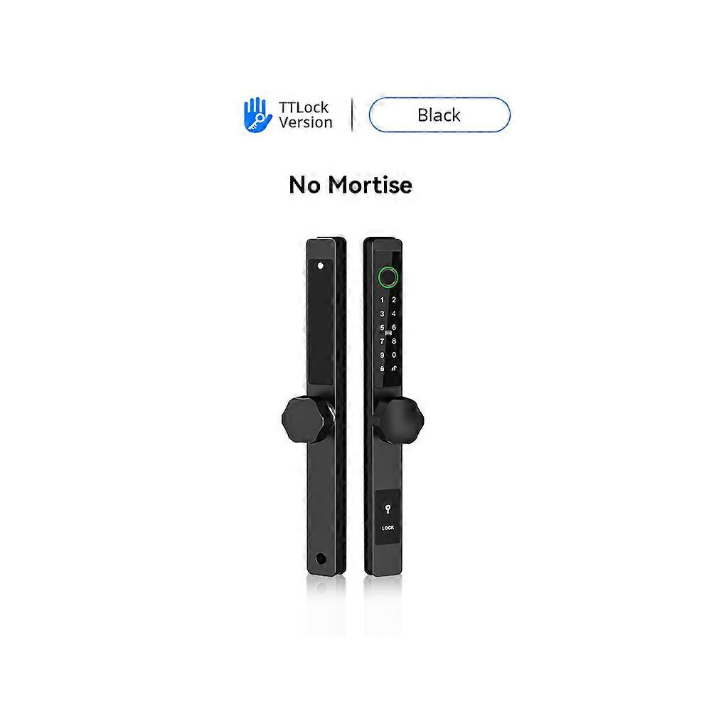 (Round-S 3585 H, One Size) Waterproof Biometric Fingerprint Locks Dq Round Electronic Smart Door Lock Rfid Card Code Lock For Aluminum Glass Door 4909775814835