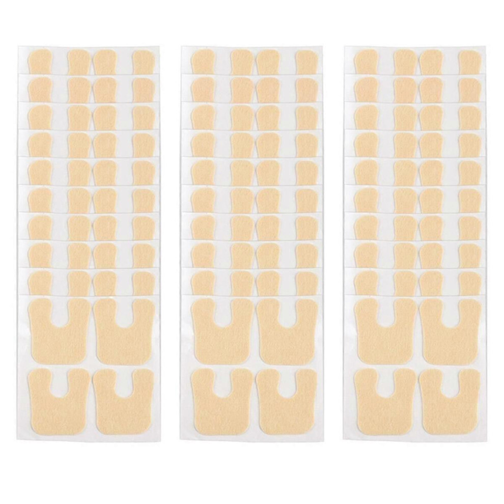 Kikidex (As Show, One Size) 120Pcs U Shaped Felt Callus Pads Metatarsal Pads Foot Pads
