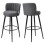 Living And Home 2 Pcs Premium Linen Upholstered Bar Stools 4