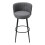 Living And Home 2 Pcs Premium Linen Upholstered Bar Stools 5