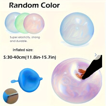 Riese Blue TPE Water Fill Ball - Langlebig, Perfekt Für Unterhaltung Im Freien, Strand, Pool Und Partydekor, Langlebige Wasserball