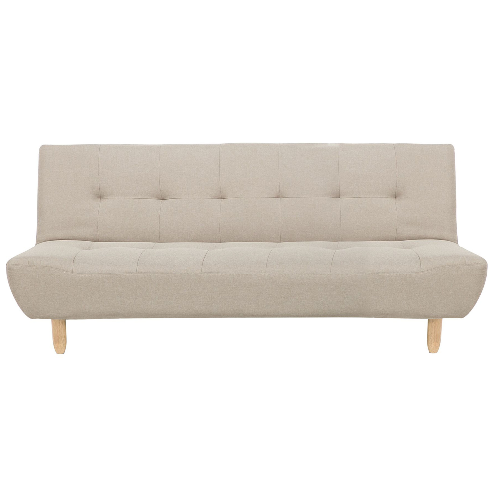 Sofa Bed ALSTEN Fabric Beige 3 Seater