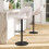 Living And Home 2 Set Linen Counter Swivel Height Breakfast Bar Stools 3