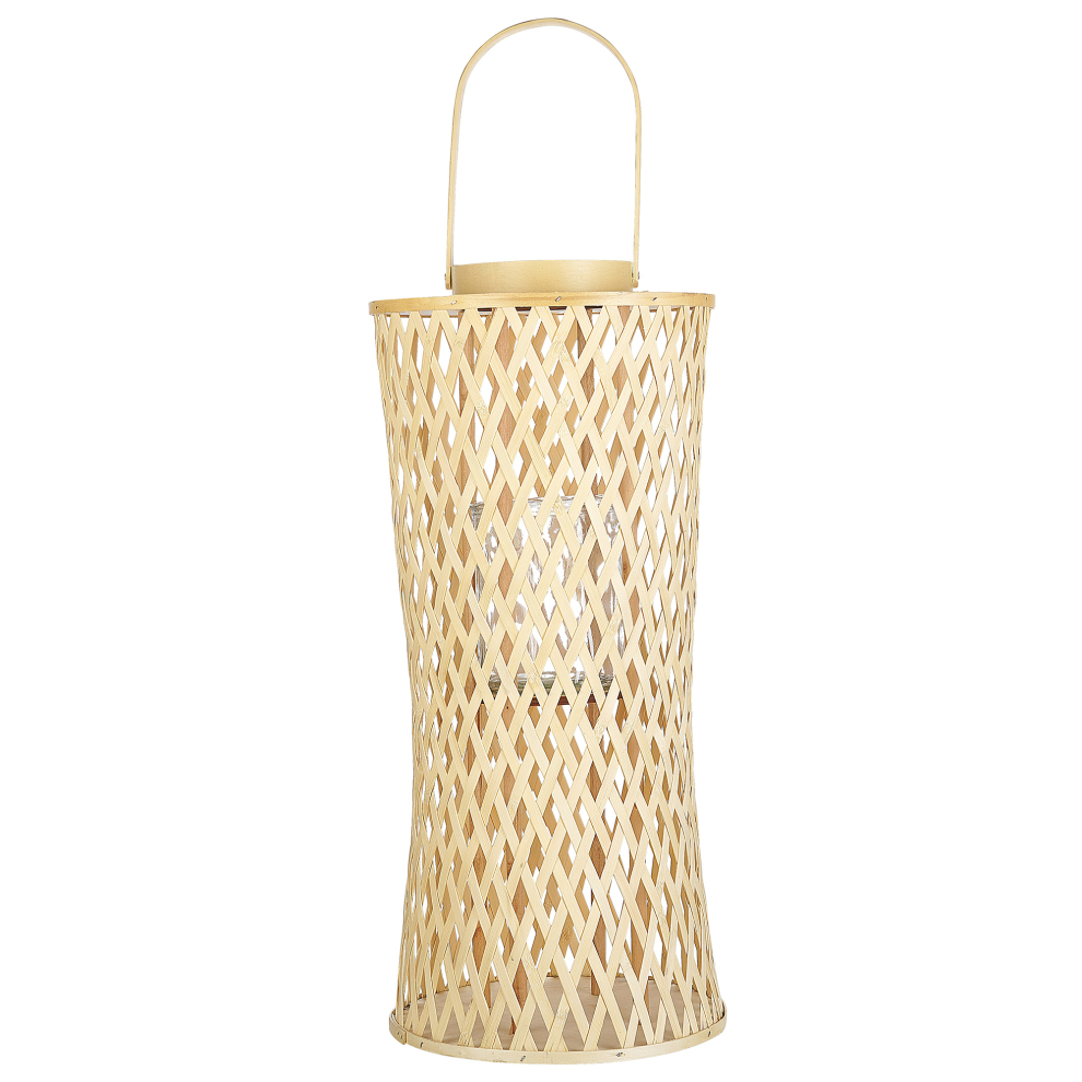 Lantern MACTAN Bamboo Wood 58 cm Natural
