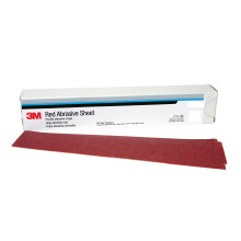 3M Stikit Red Abrasive Sheet 01680 40+ Grade 2-3/4 in x 16 1/2 in 25 Sheets for Auto Sanding