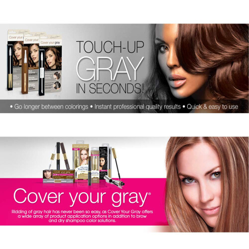 Cover Your Gray Waterproof Root TouchUp Medium Brown 0.53 Ounce 1