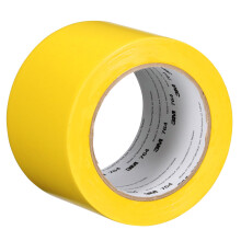 3M Vinylband 764, Allzweck, 7,6 cm x 32,4 m, Gelb, 1 Rolle, Bodenmarkierungsband f r leichten Verkehr, soziale Distanzierung, Farbcodierung, Sich