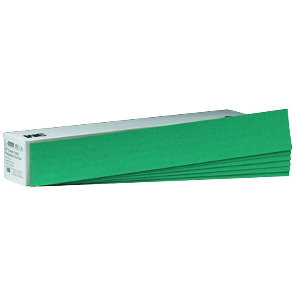 3M 02220 Green Corps 2-3/4"""" x 17-1/2"""" 80D Grit Production Resin Sheet