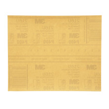 3M Gold Abrasive Sheet 216U 02539 P400 Grade 9 in x 11 in 50 sheets Automotive Abrasive Sheets
