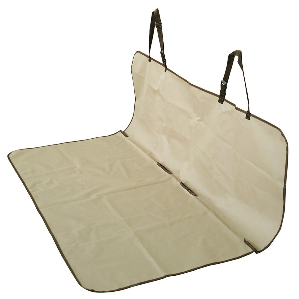 PetSafe Happy Ride Waterproof Bench Seat Cover for Dogs and Pets - Fits Cars  Trucks and SUVs - Waterproof Area Protection - Tan